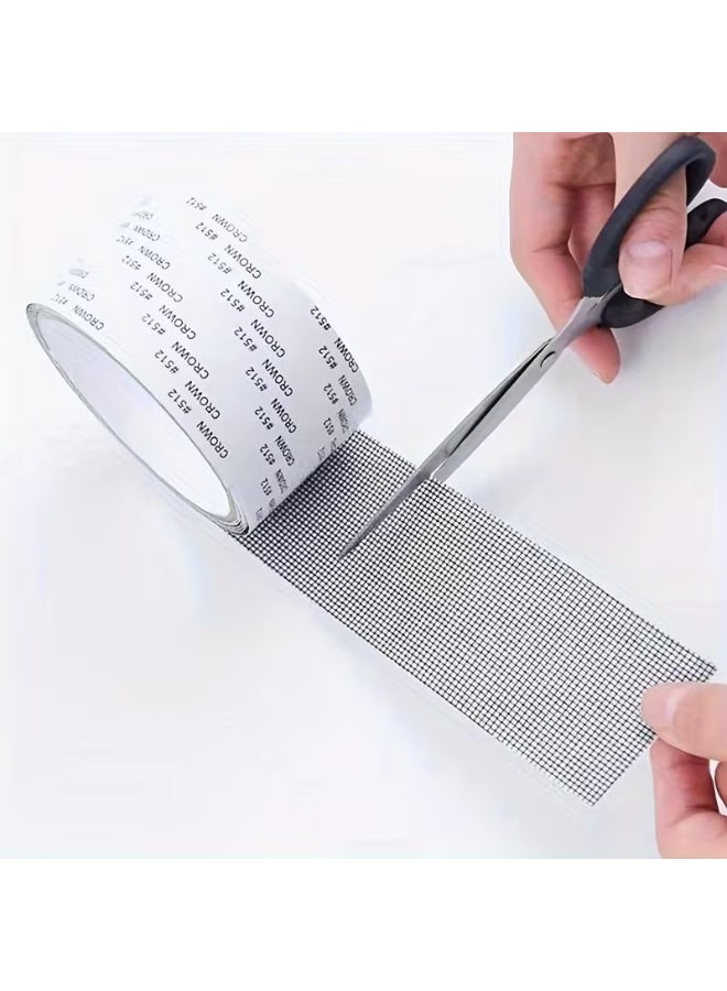 ALMASI Screen Repair Tape for Windows and Doors - Adhesive Mesh Patch Roll for Fixing Holes and Mosquito Netting - Window Screen Repair, Mosquito Net Adhesive, Screen Mesh Repair Tape, Insect Protection, Household Utilities, Window Shield Repair. - Image 2